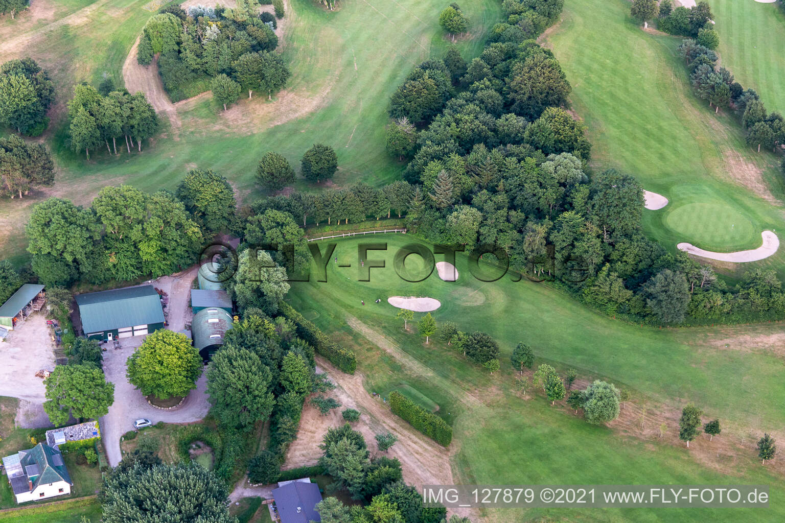 Förde-Golf-Club e.V. Glücksburg im Bundesland Schleswig-Holstein, Deutschland aus der Luft betrachtet