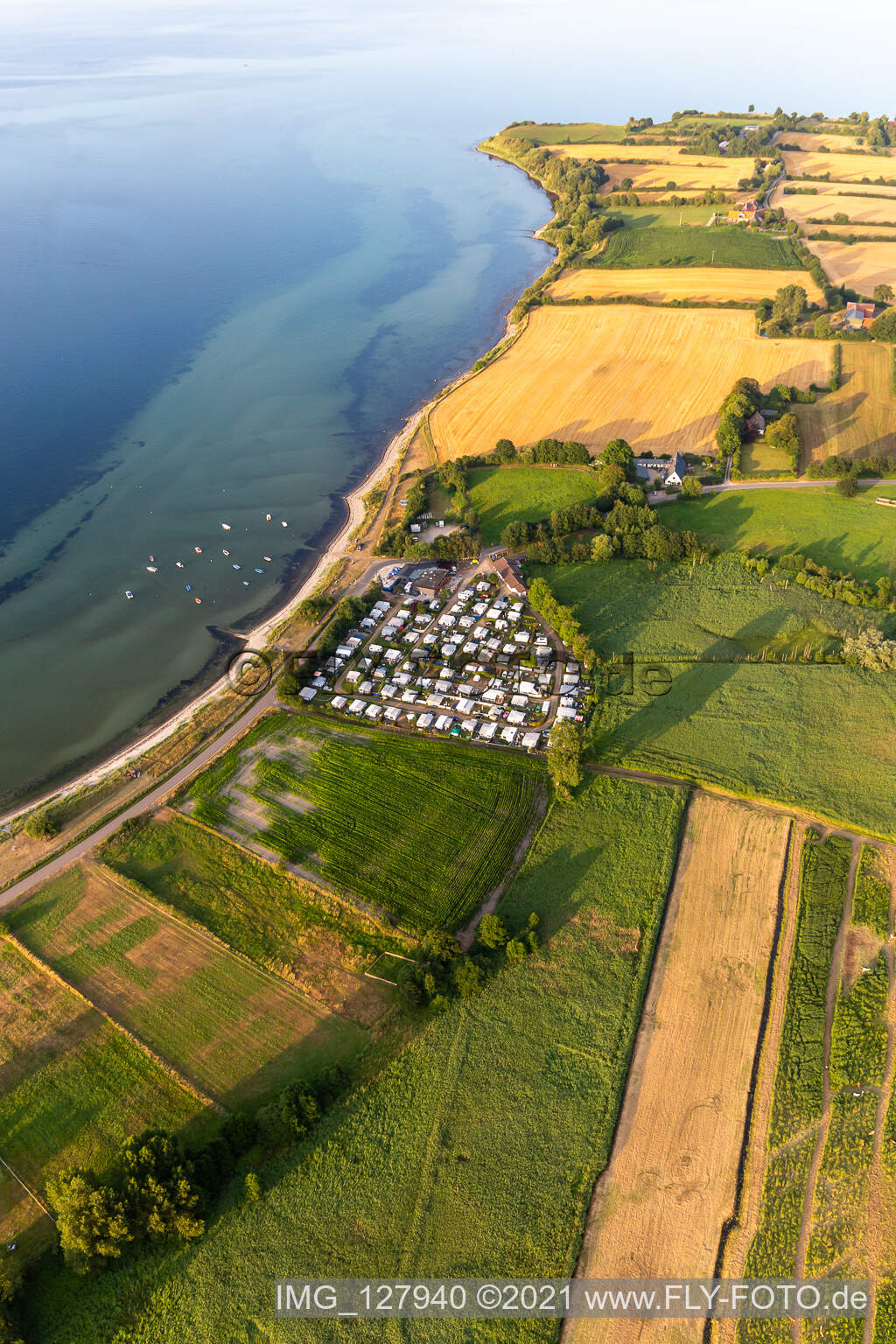 Luftbild von Habernis Campingplatz im Bundesland Schleswig-Holstein, Deutschland