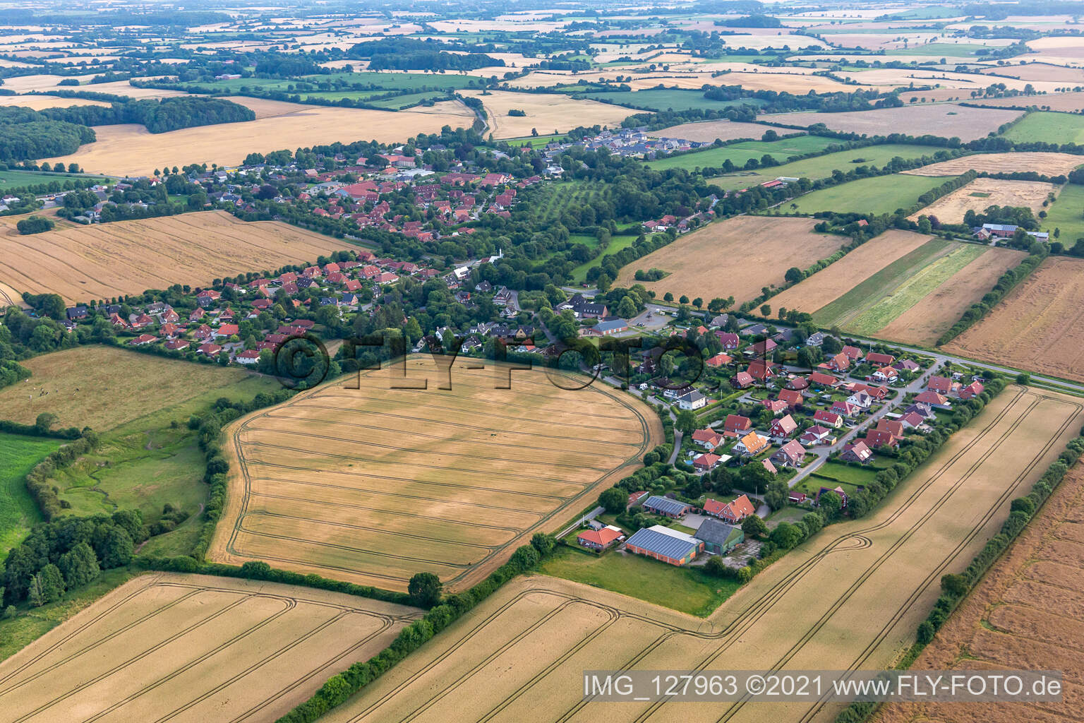 Luftbild von Langballig im Bundesland Schleswig-Holstein, Deutschland