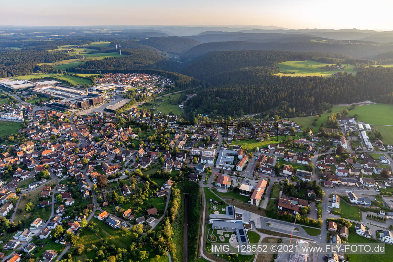 Luftbild von Loßburg im Bundesland Baden-Württemberg, Deutschland