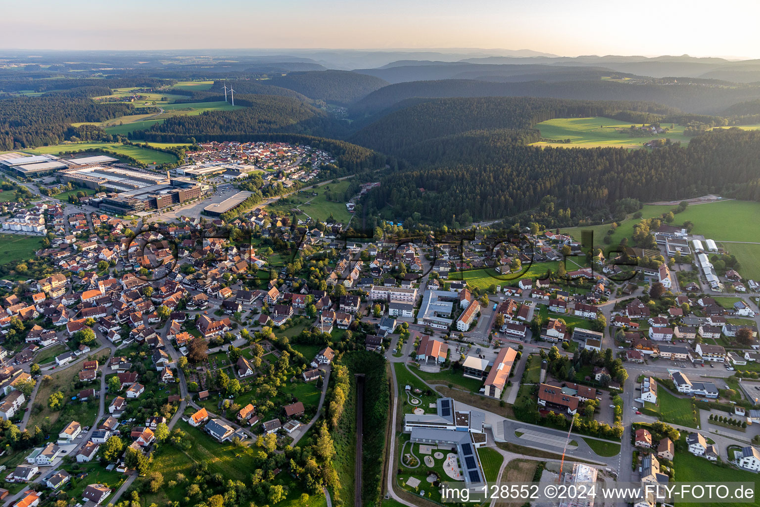 Luftbild von Loßburg im Bundesland Baden-Württemberg, Deutschland