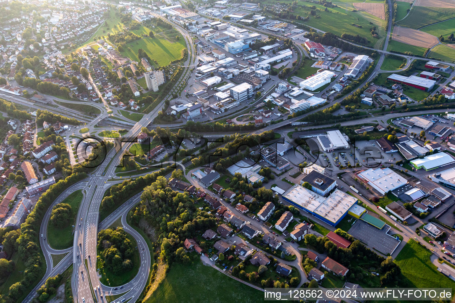 Industriegebiet in Freudenstadt im Bundesland Baden-Württemberg, Deutschland