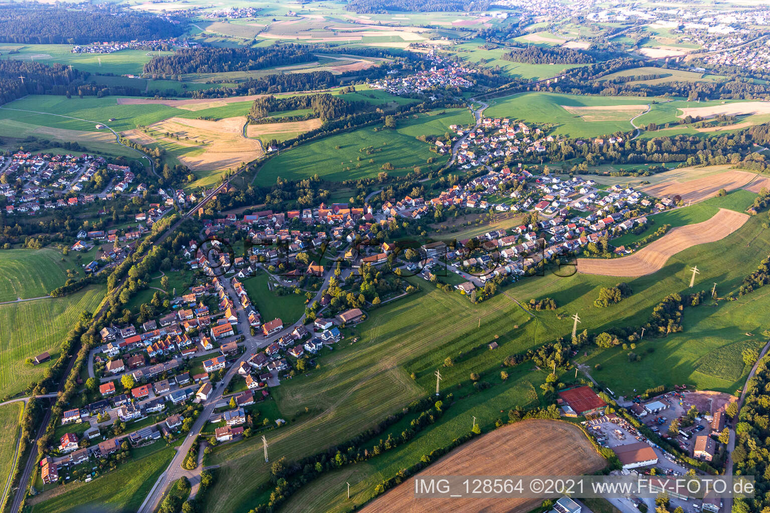Luftaufnahme von Freudenstadt im Bundesland Baden-Württemberg, Deutschland
