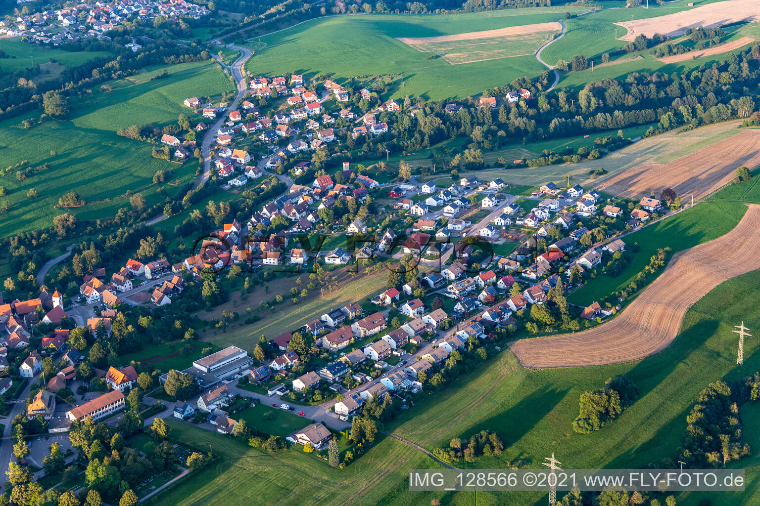 Schrägluftbild von Freudenstadt im Bundesland Baden-Württemberg, Deutschland