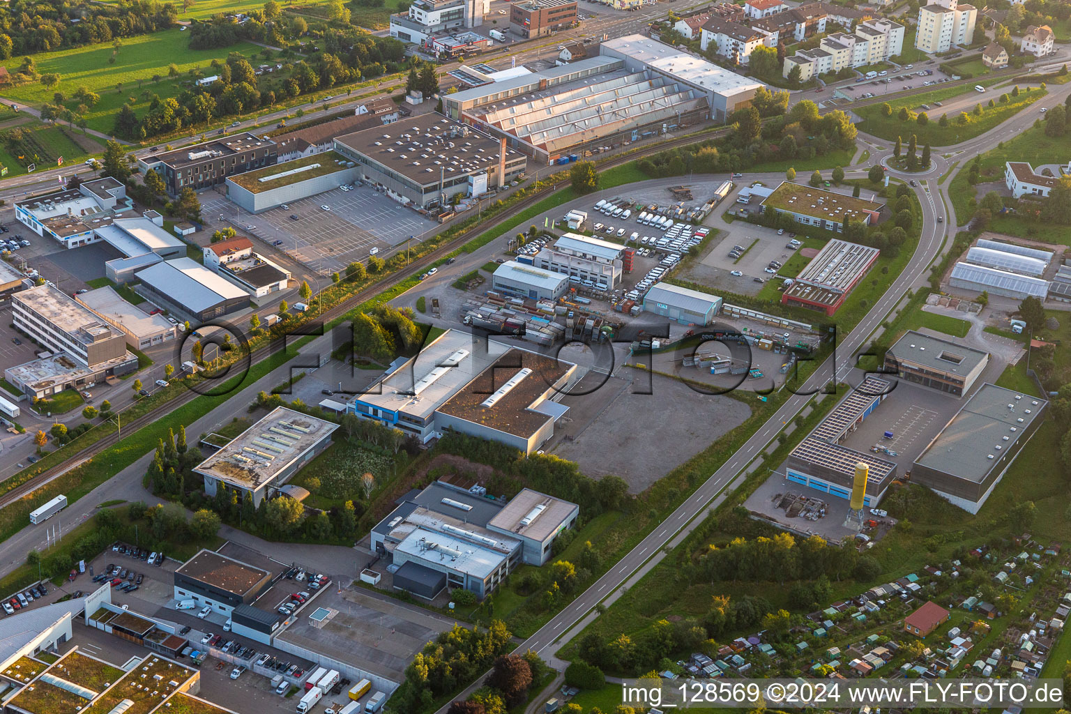 Luftbild von Industriegebiet Robert-Bürkle-Straße in Freudenstadt im Bundesland Baden-Württemberg, Deutschland