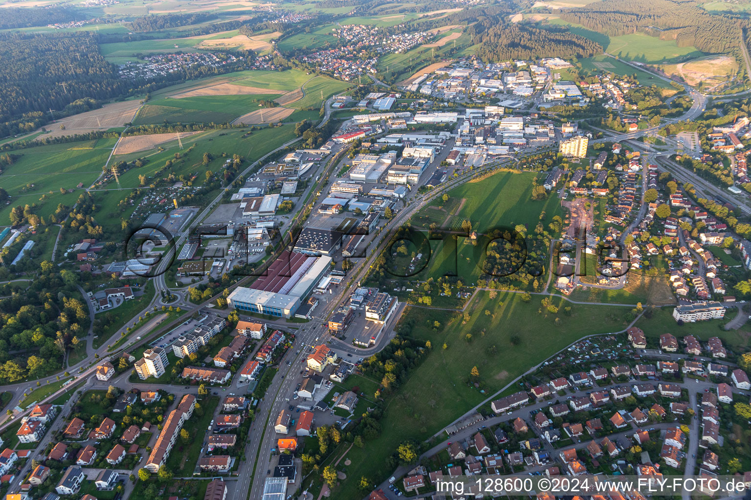 Freudenstadt im Bundesland Baden-Württemberg, Deutschland aus der Vogelperspektive