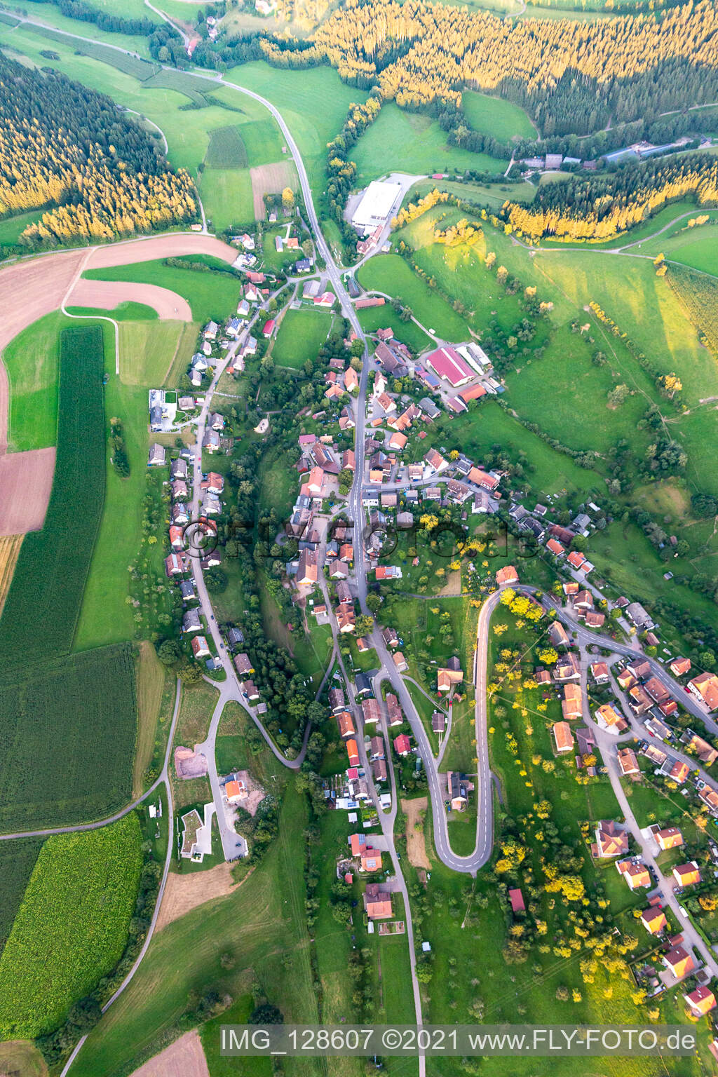 Luftbild von Lombach in Loßburg im Bundesland Baden-Württemberg, Deutschland