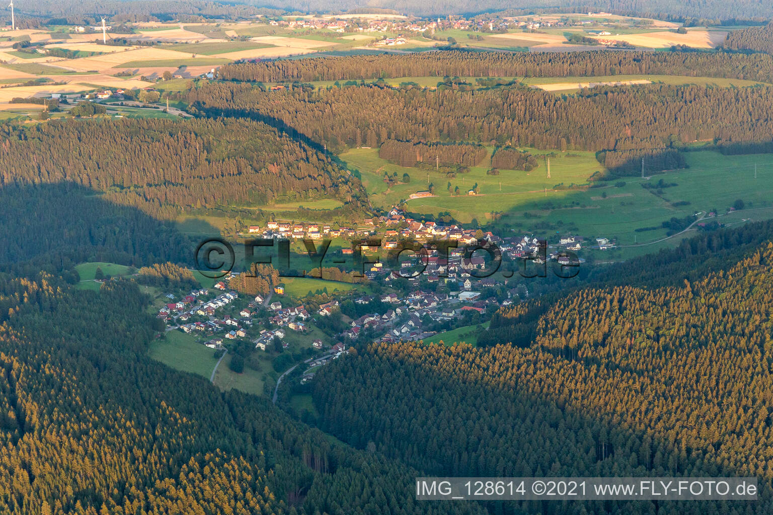 Dornhan im Bundesland Baden-Württemberg, Deutschland aus der Luft betrachtet