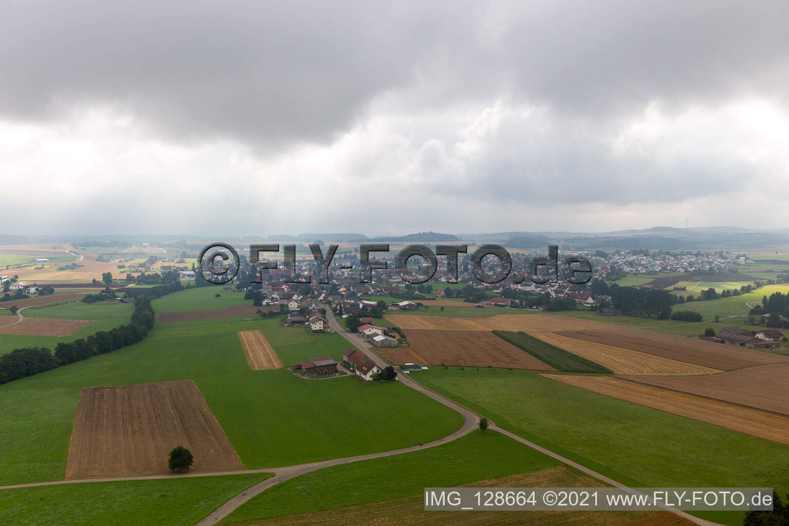 Luftaufnahme von Dunningen im Bundesland Baden-Württemberg, Deutschland