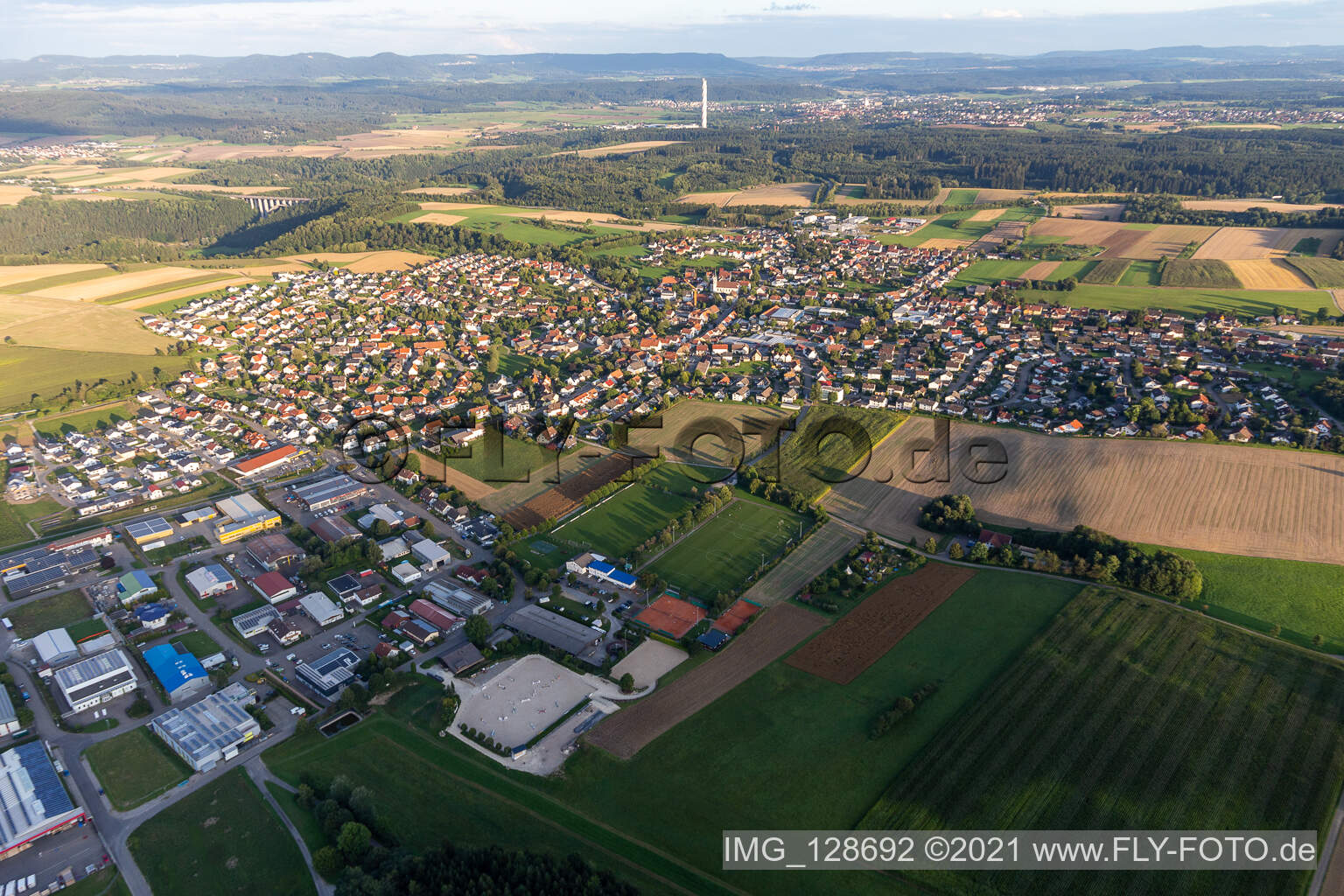 Villingendorf im Bundesland Baden-Württemberg, Deutschland aus der Luft