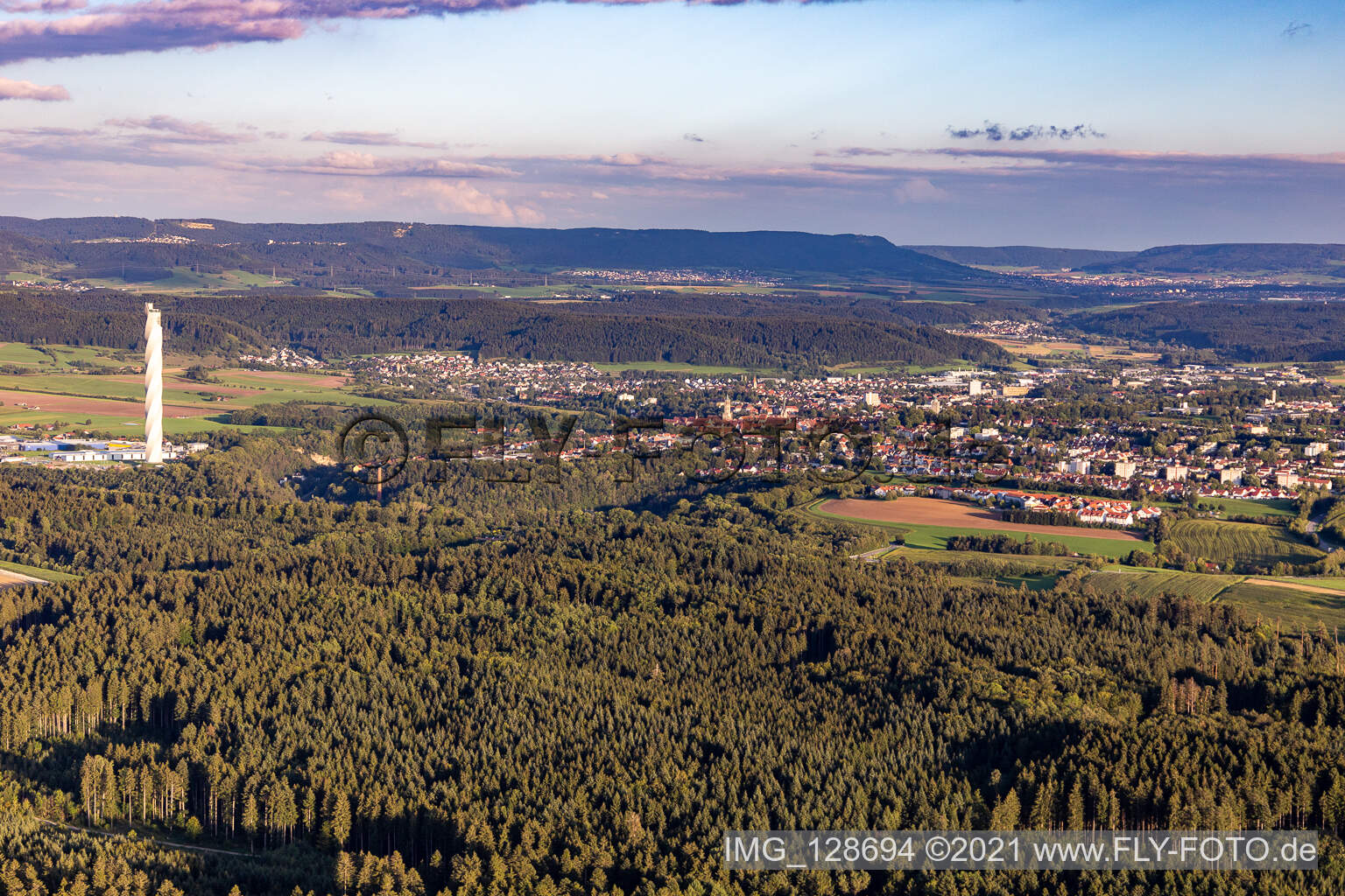 Luftaufnahme von Rottweil im Bundesland Baden-Württemberg, Deutschland