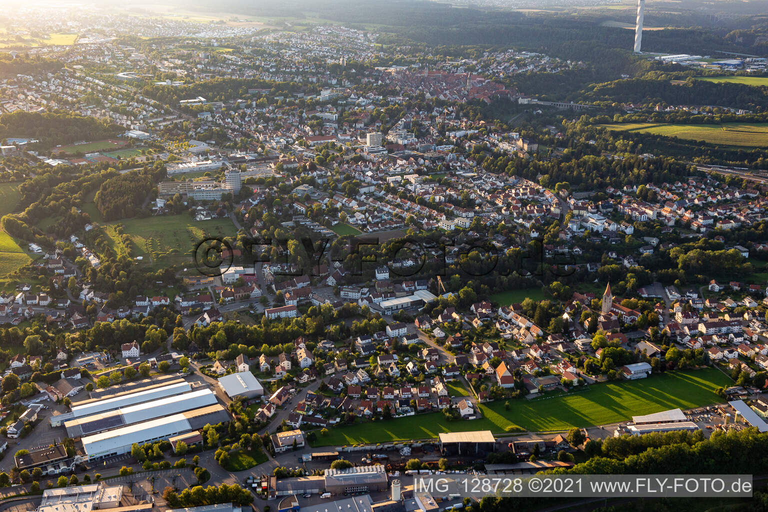 Rottweil im Bundesland Baden-Württemberg, Deutschland aus der Luft