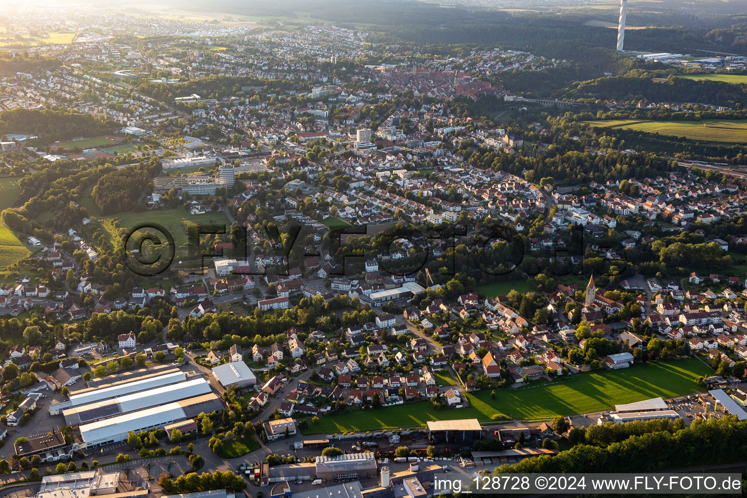 Rottweil im Bundesland Baden-Württemberg, Deutschland aus der Luft