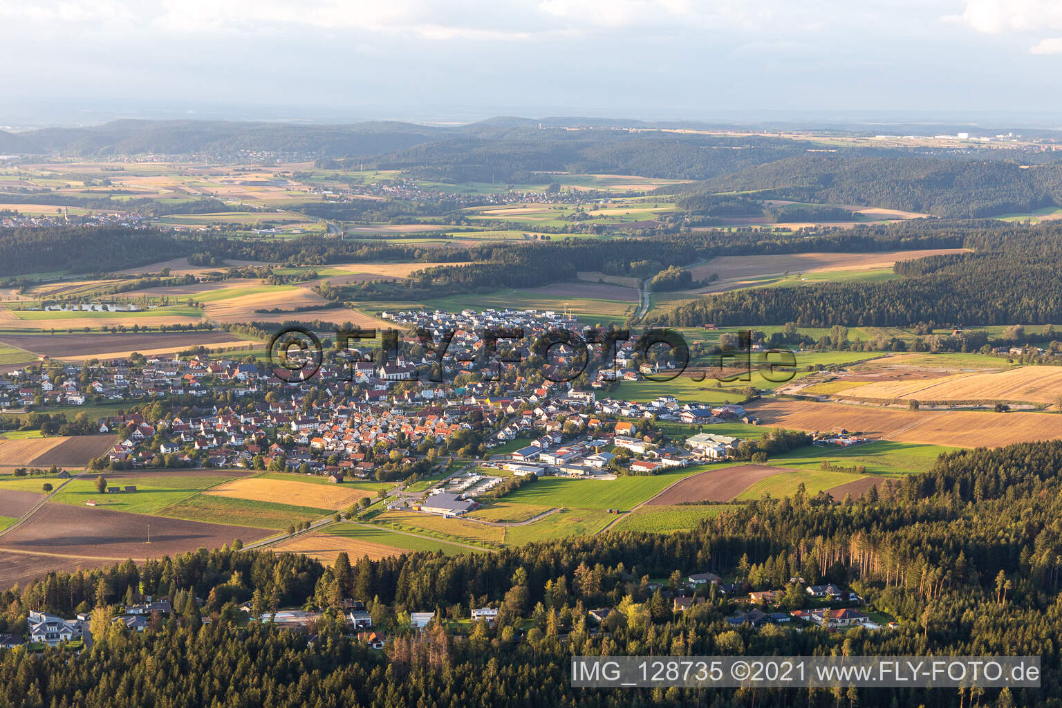 Luftbild von Dietingen im Bundesland Baden-Württemberg, Deutschland