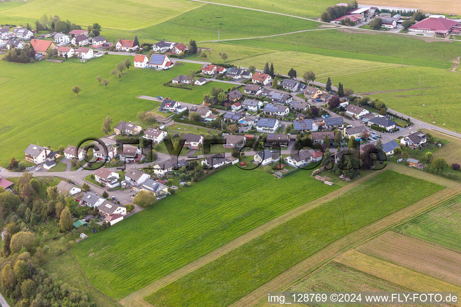 Luftaufnahme von Bösingen im Bundesland Baden-Württemberg, Deutschland