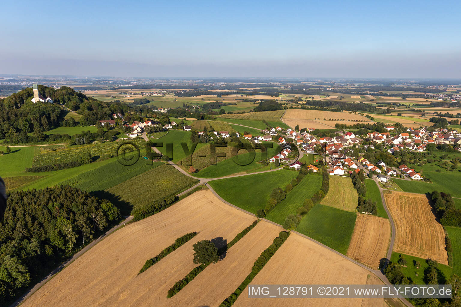 Luftbild von Uttenweiler im Bundesland Baden-Württemberg, Deutschland