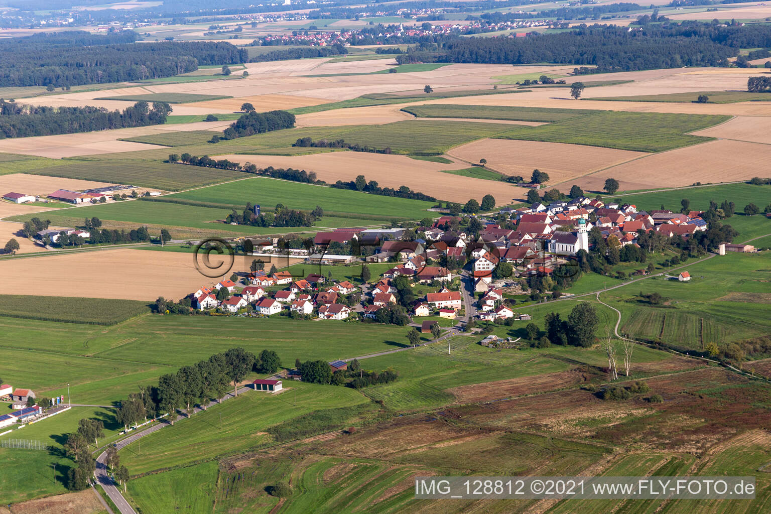 Luftbild von Alleshausen im Bundesland Baden-Württemberg, Deutschland