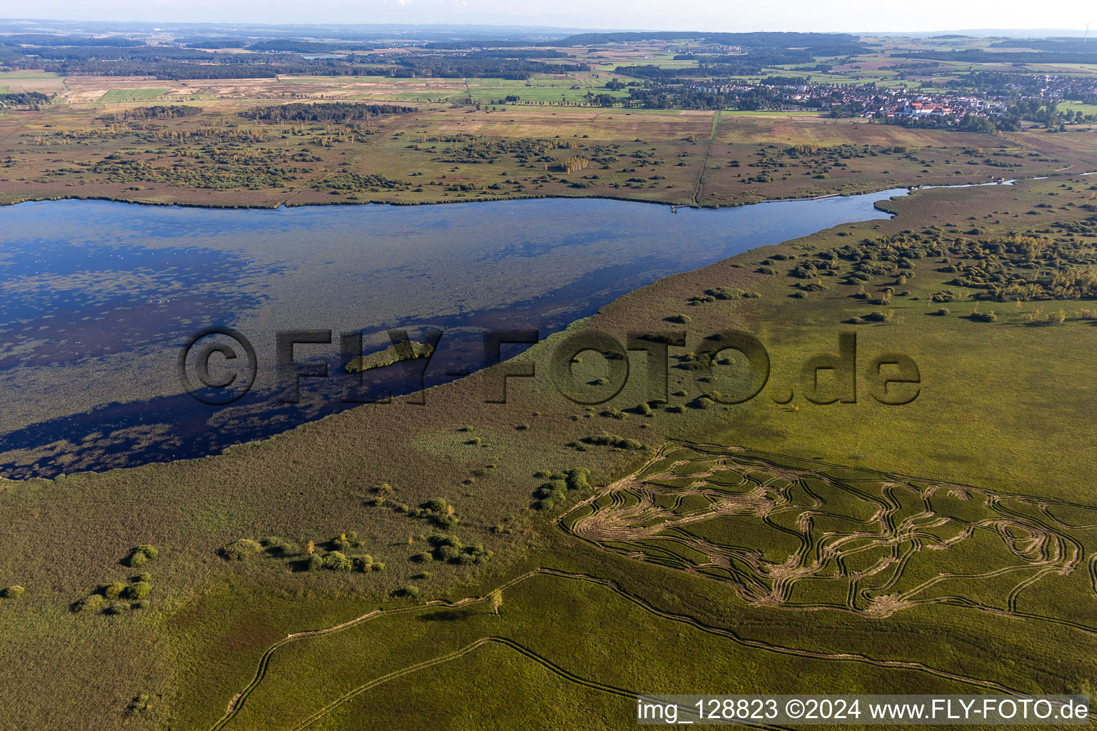 Federsee in Bad Buchau im Bundesland Baden-Württemberg, Deutschland