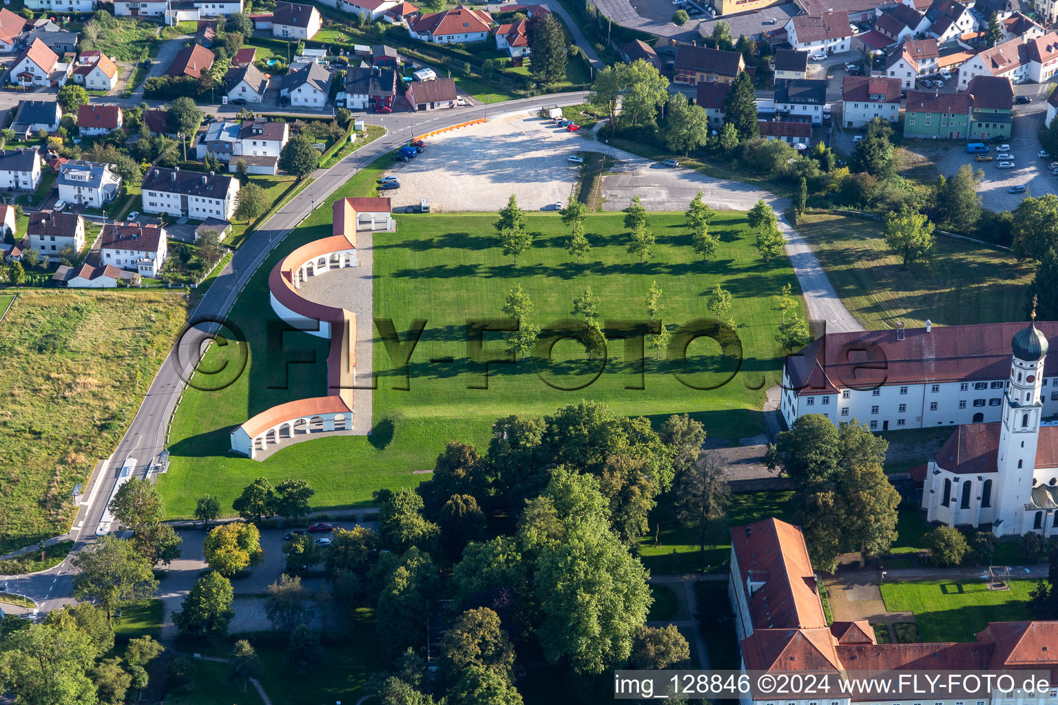 Luftbild von Kloster Schussenried im Ortsteil Roppertsweiler in Bad Schussenried im Bundesland Baden-Württemberg, Deutschland