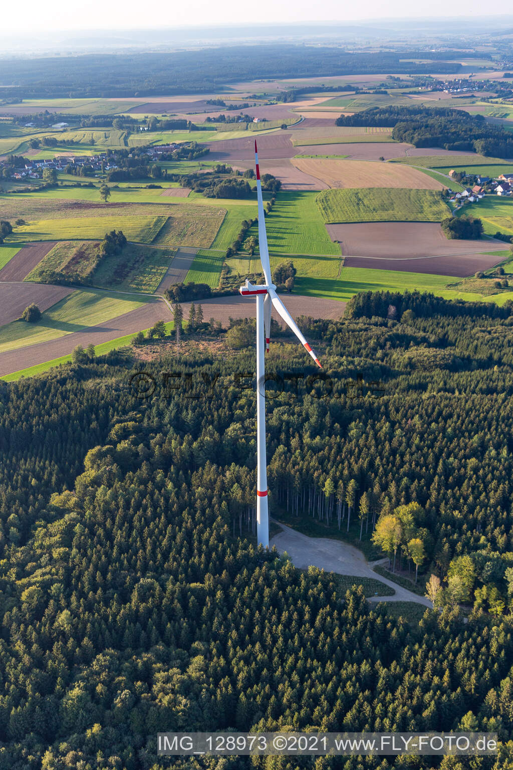 Windpark Bad Saulgau im Bundesland Baden-Württemberg, Deutschland