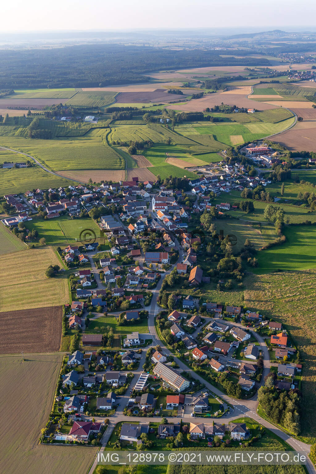Luftbild von Bad Saulgau im Bundesland Baden-Württemberg, Deutschland