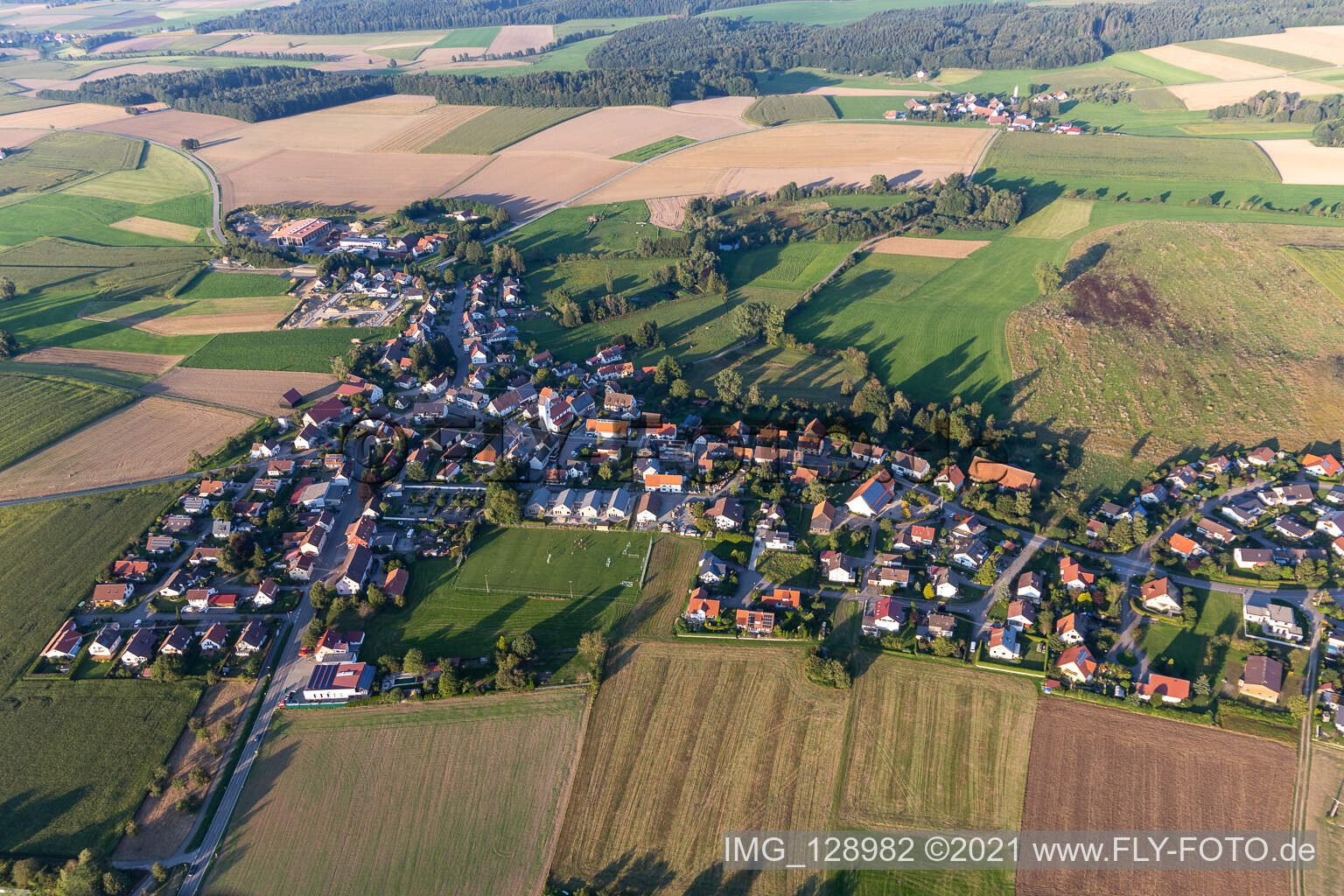 Luftaufnahme von Bad Saulgau im Bundesland Baden-Württemberg, Deutschland