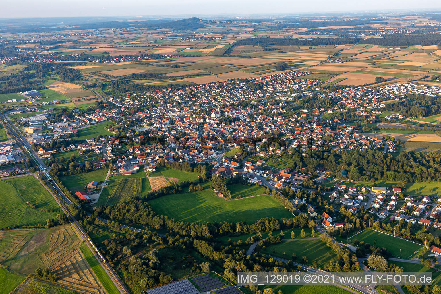 Luftbild von Ertingen im Bundesland Baden-Württemberg, Deutschland