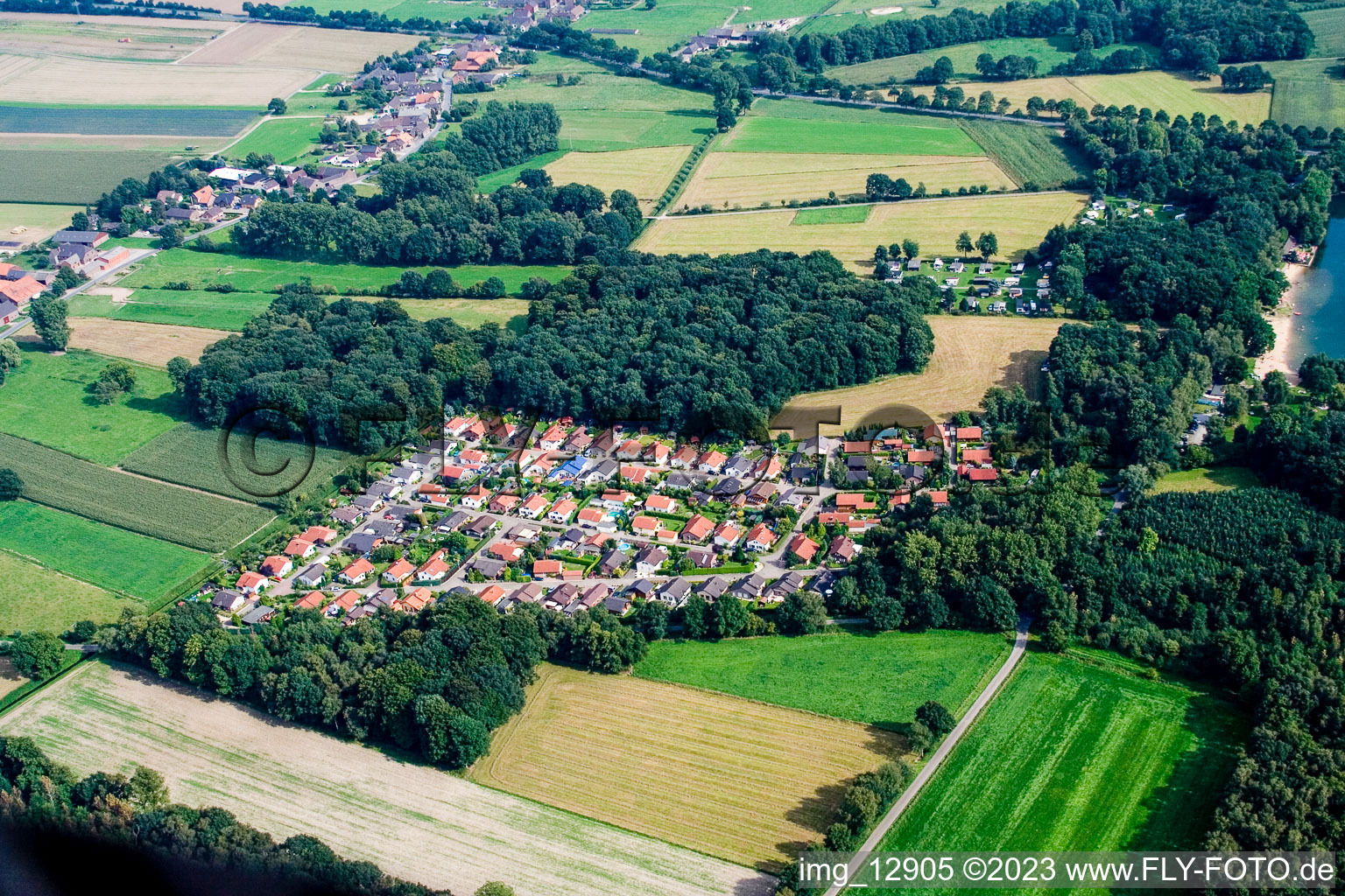 Luftbild von Zwischen Kerken und Limburg im Bundesland Nordrhein-Westfalen, Deutschland
