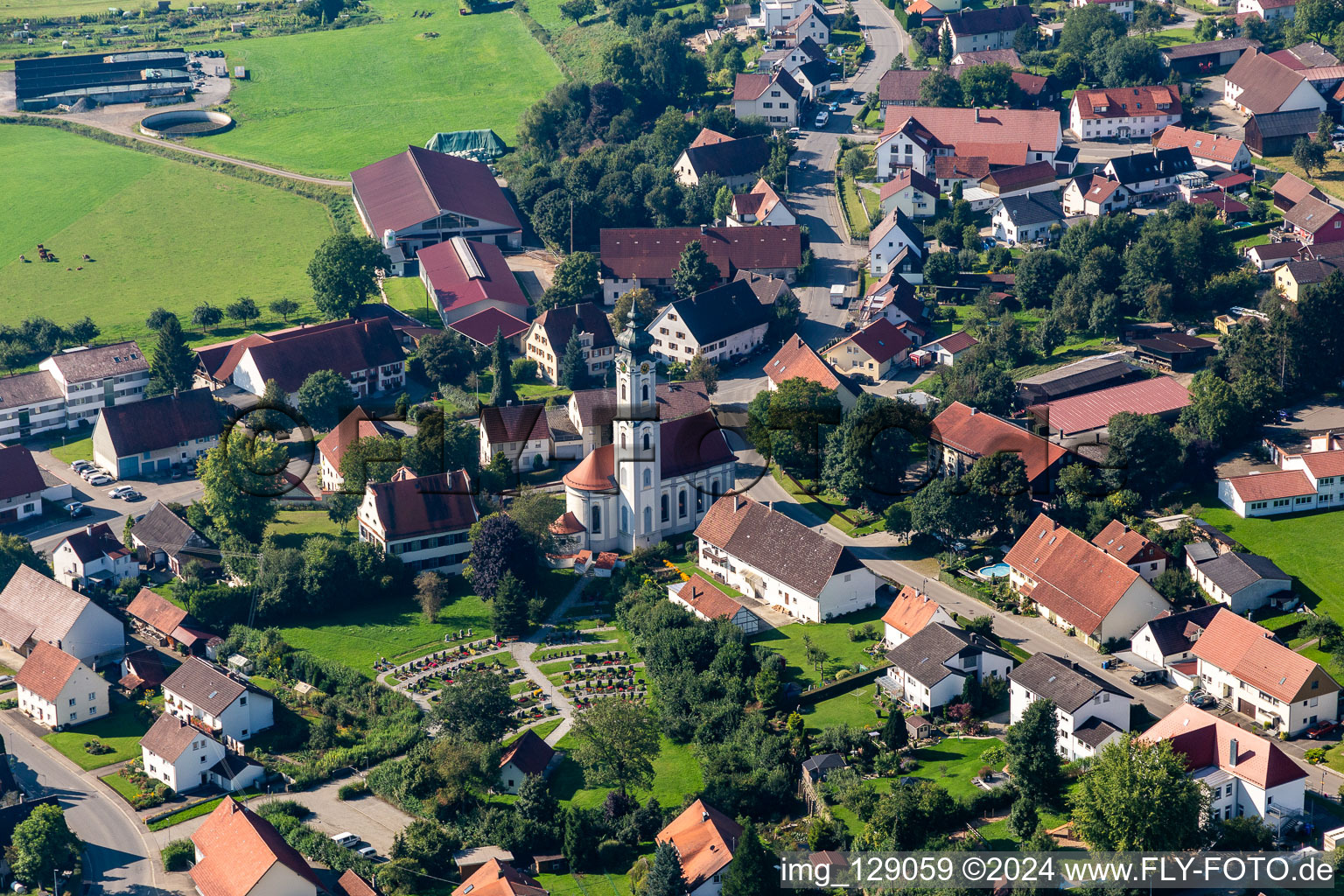 St. Margareta im Ortsteil Otterswang in Bad Schussenried im Bundesland Baden-Württemberg, Deutschland