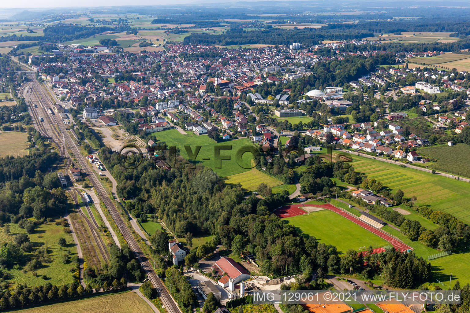 Sportstadion Aulendorf im Bundesland Baden-Württemberg, Deutschland
