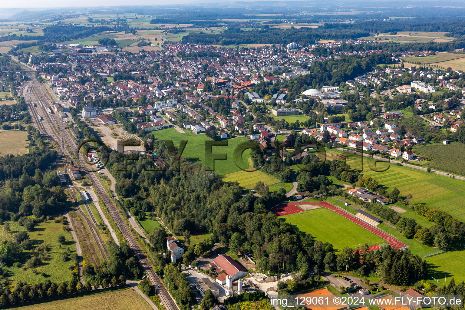 Sportstadion Aulendorf im Bundesland Baden-Württemberg, Deutschland