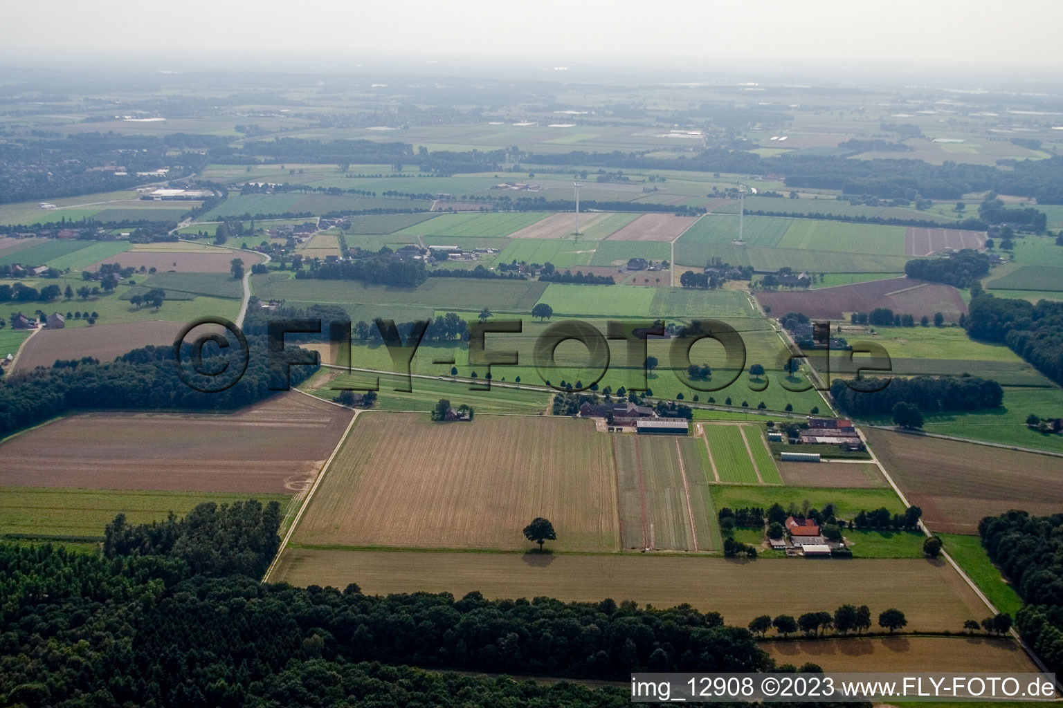 Zwischen Kerken und Limburg im Bundesland Nordrhein-Westfalen, Deutschland von oben
