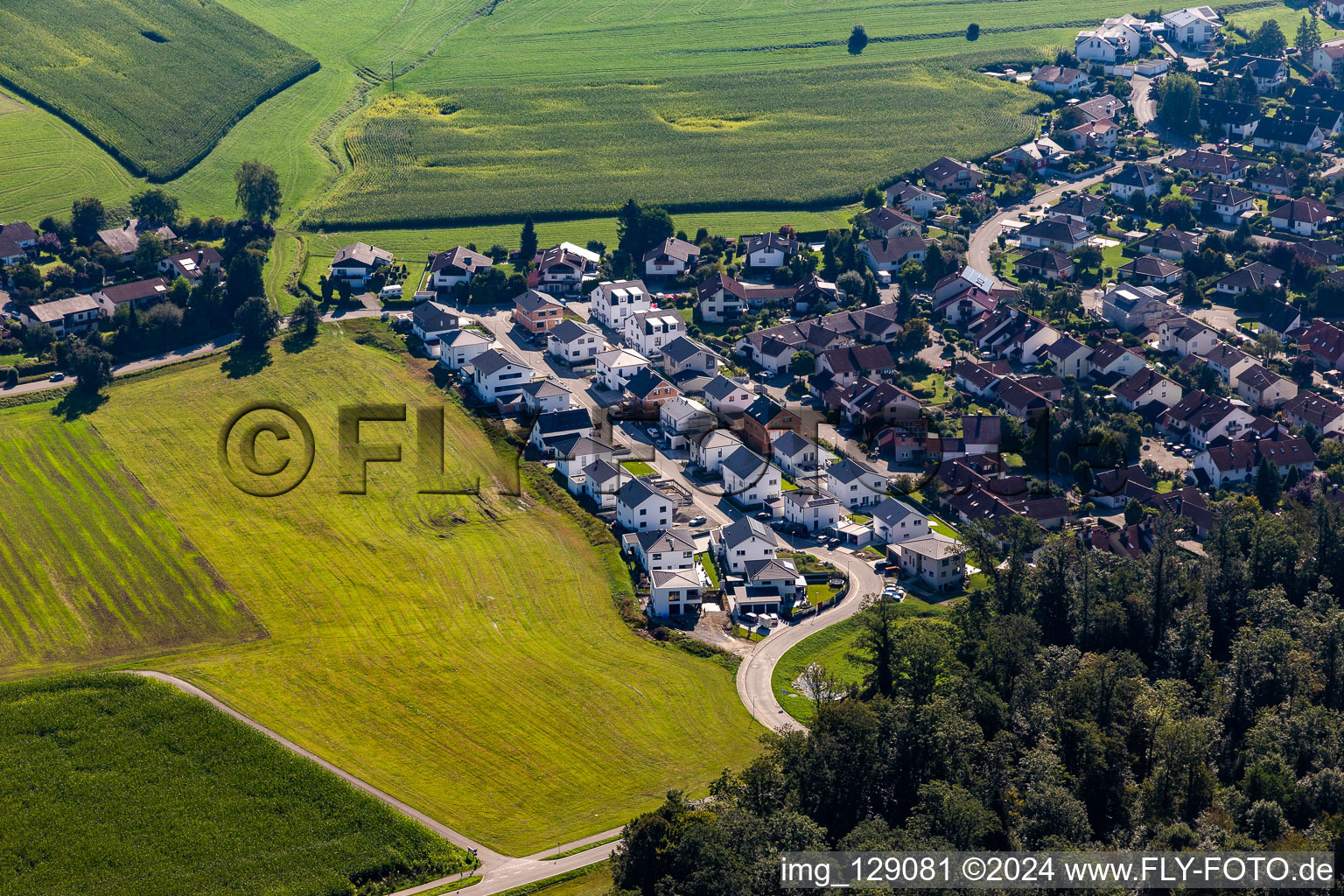 Neubaugebiet Igelstr im Ortsteil Friesenhäusle in Baindt im Bundesland Baden-Württemberg, Deutschland