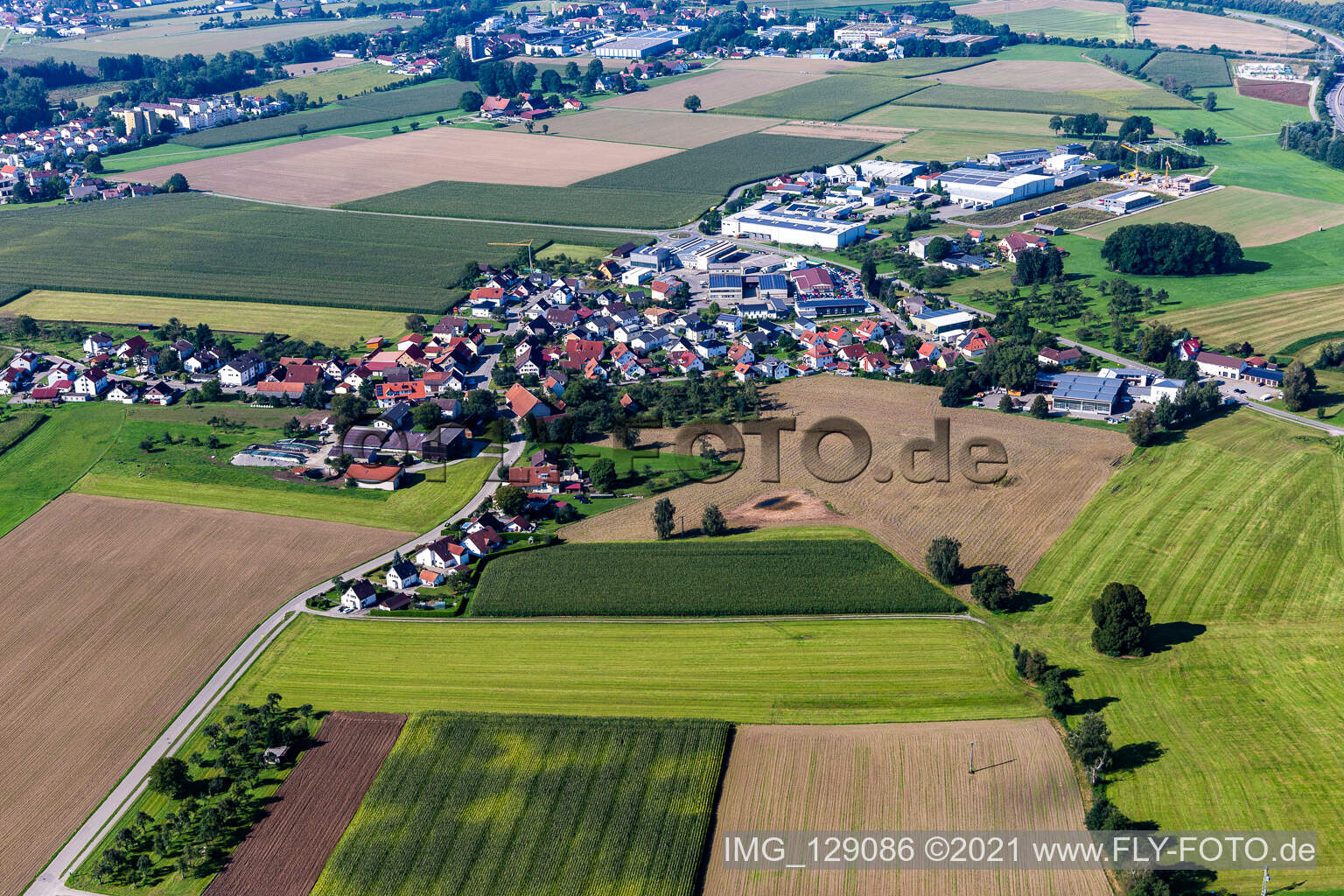 Luftbild von Baindt im Bundesland Baden-Württemberg, Deutschland