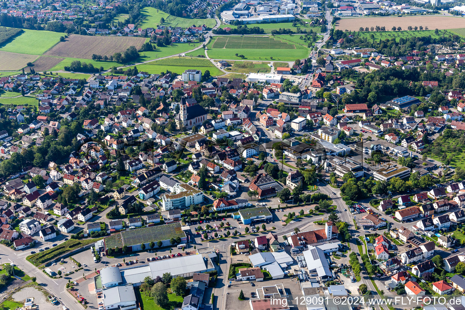 Luftbild von Ortsteil Trauben in Baienfurt im Bundesland Baden-Württemberg, Deutschland