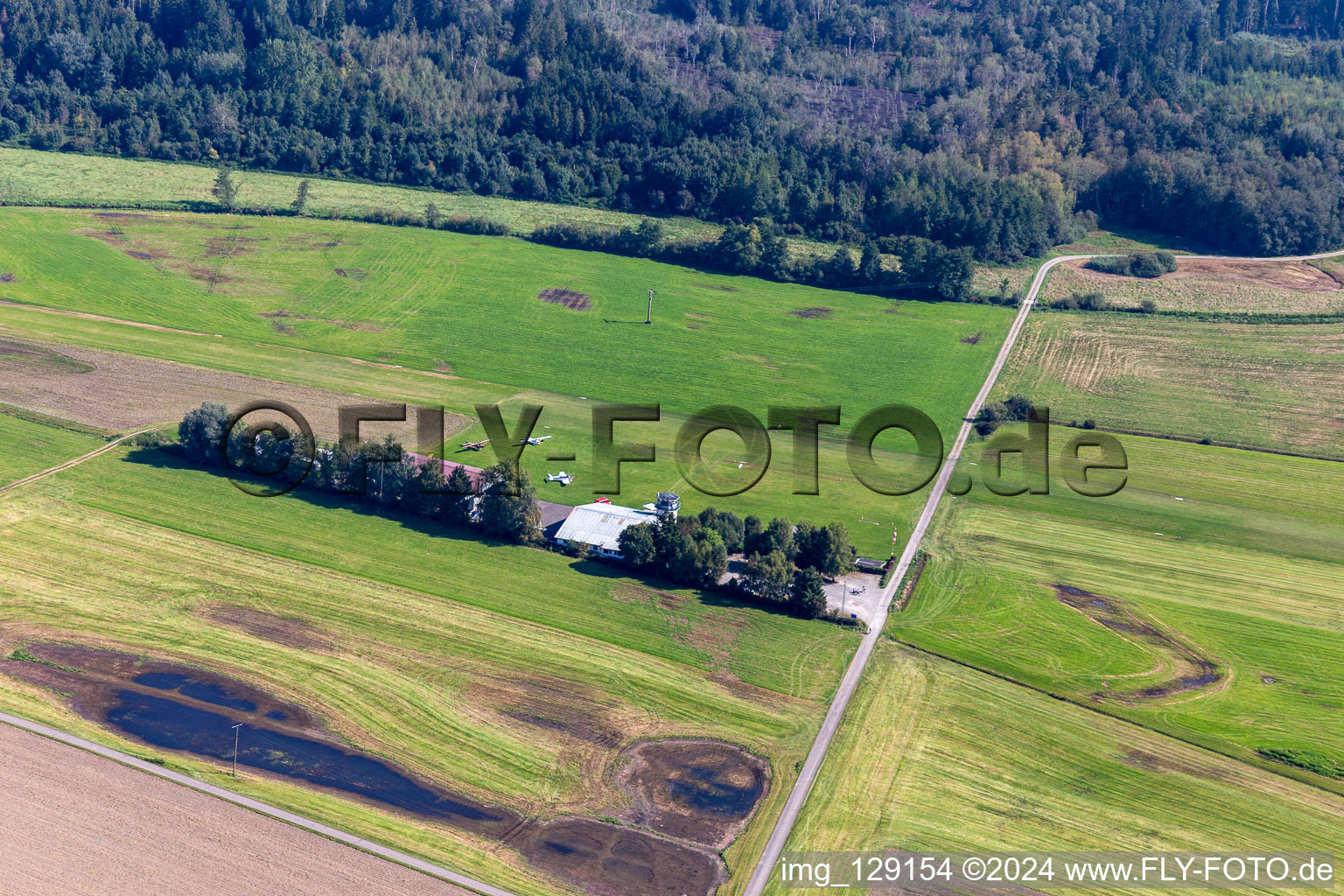 Flugplatz Reute in Bad Waldsee im Bundesland Baden-Württemberg, Deutschland