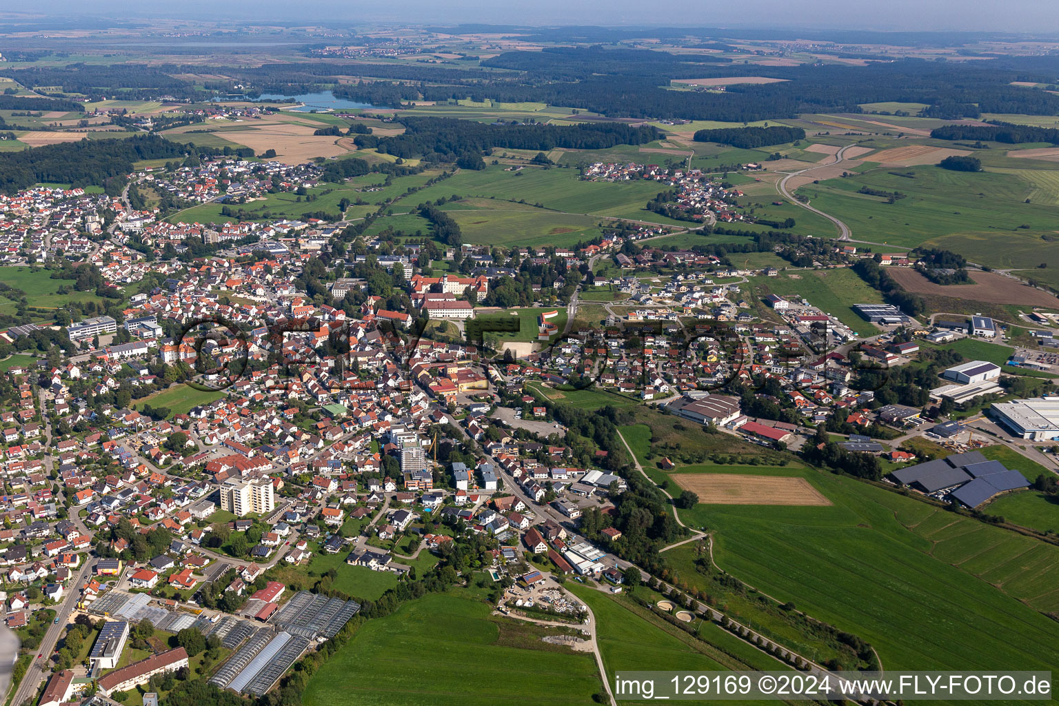 Bahnhofstr im Ortsteil Zellerhof in Bad Schussenried im Bundesland Baden-Württemberg, Deutschland