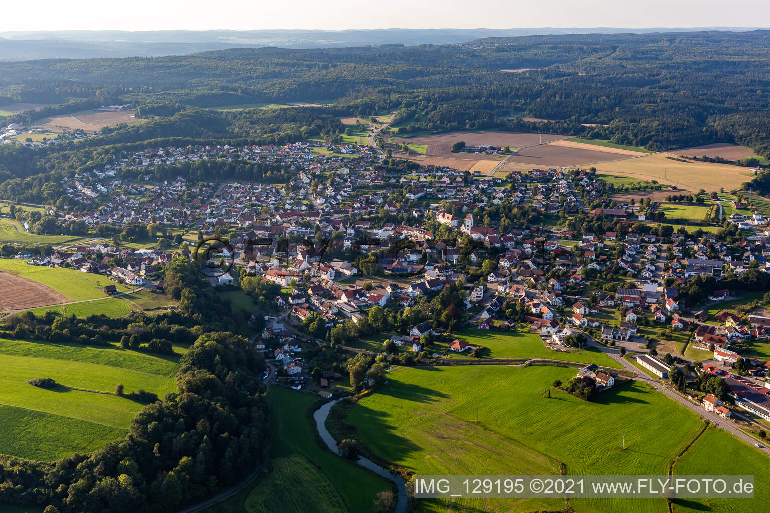 Luftaufnahme von Bingen im Bundesland Baden-Württemberg, Deutschland