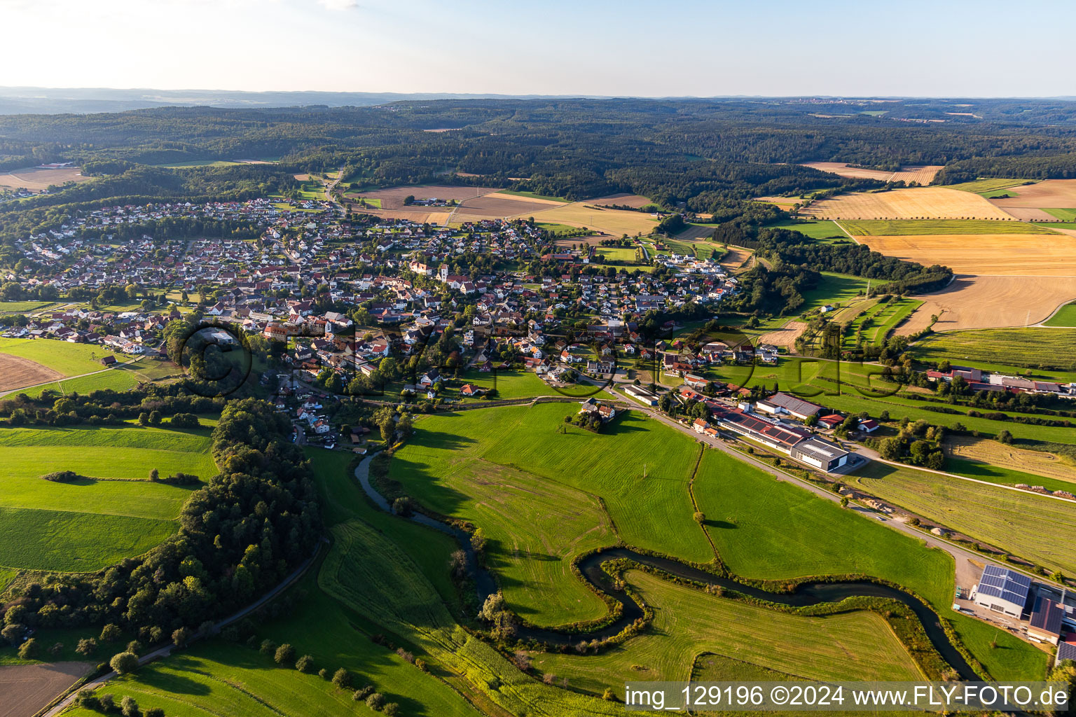 Luftaufnahme von Bingen im Bundesland Baden-Württemberg, Deutschland