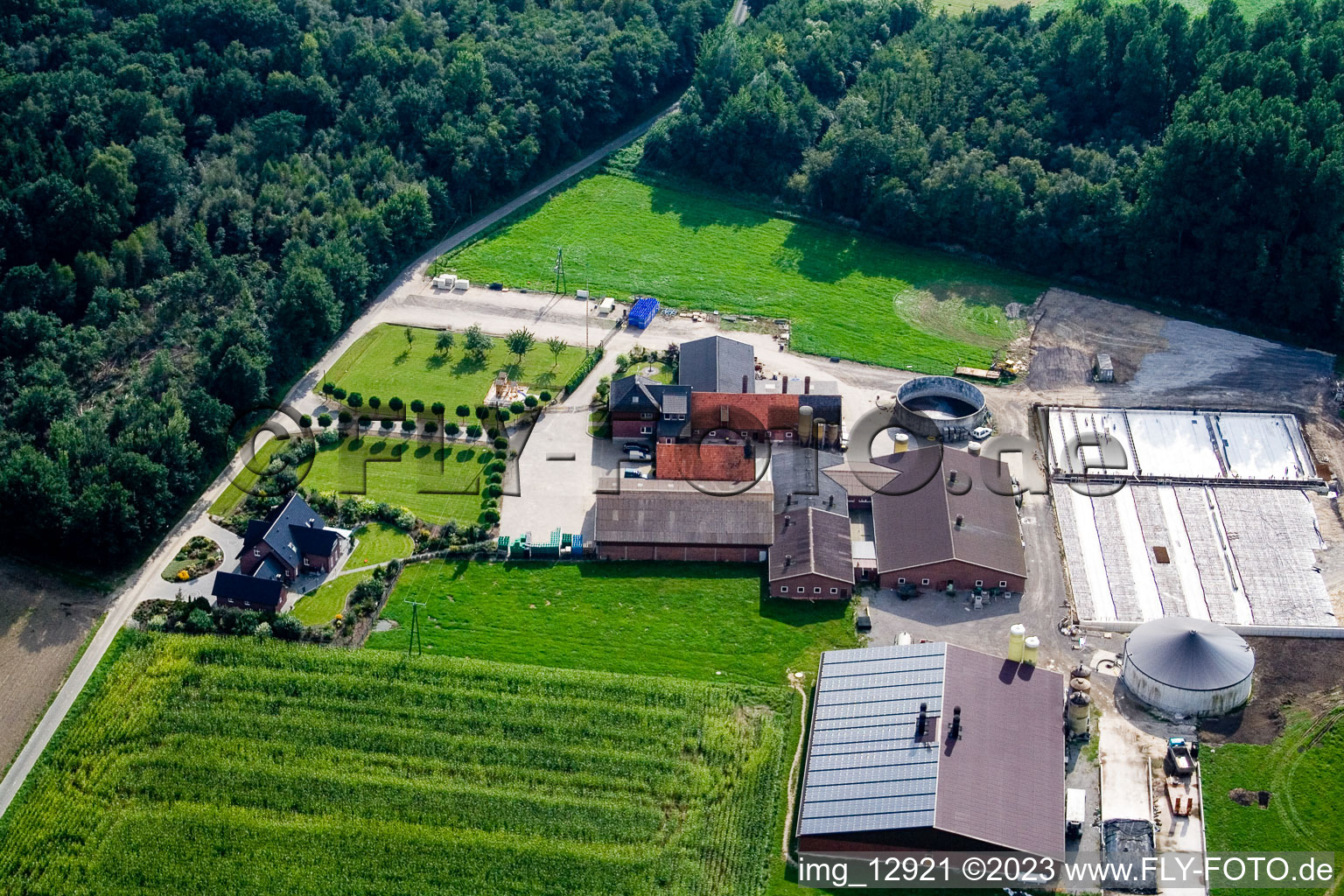 Luftaufnahme von Zwischen Kerken und Limburg im Bundesland Nordrhein-Westfalen, Deutschland