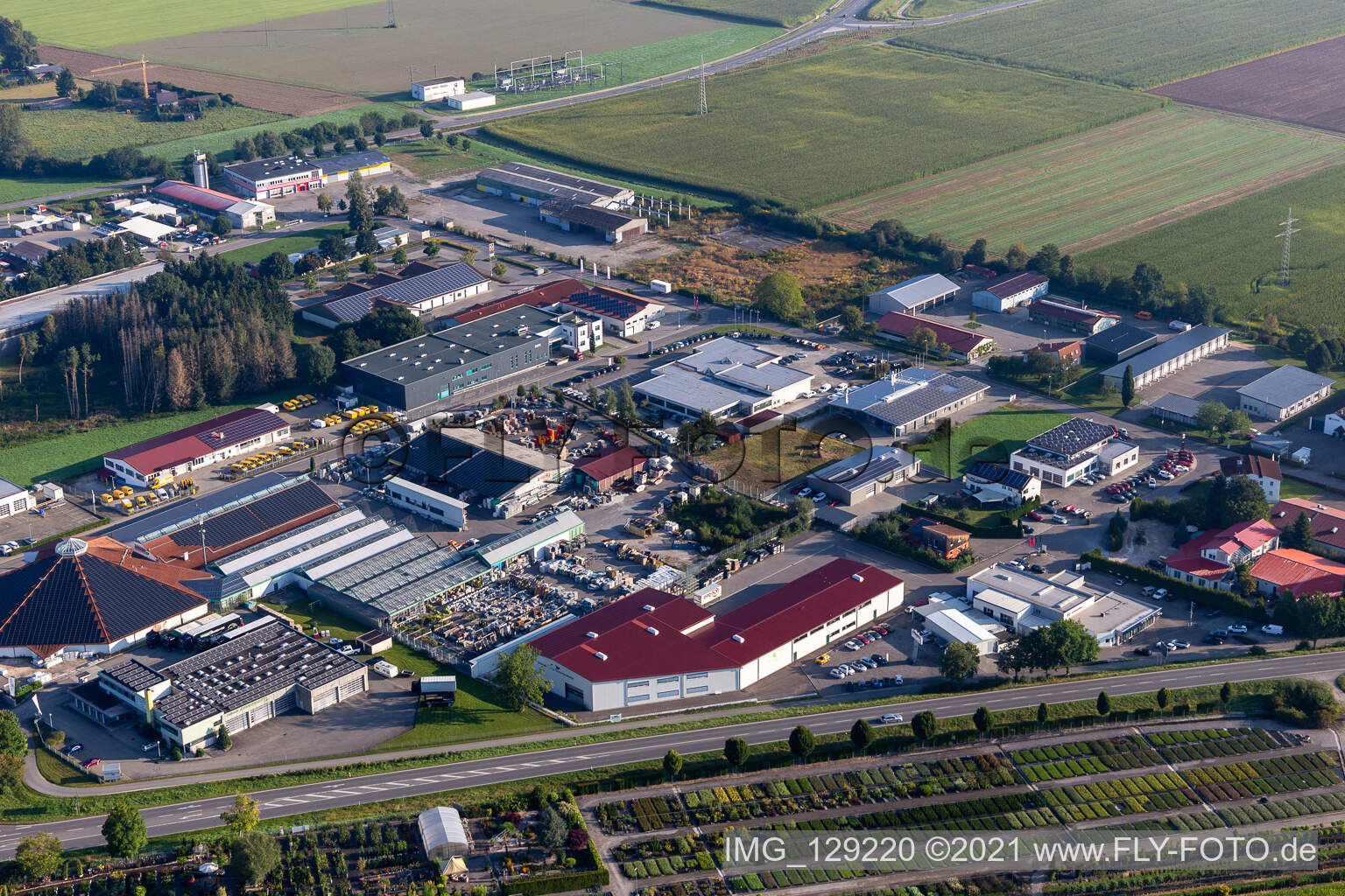 Gewerbegebiet und Firmenansiedlung in Riedlingen im Bundesland Baden-Württemberg, Deutschland