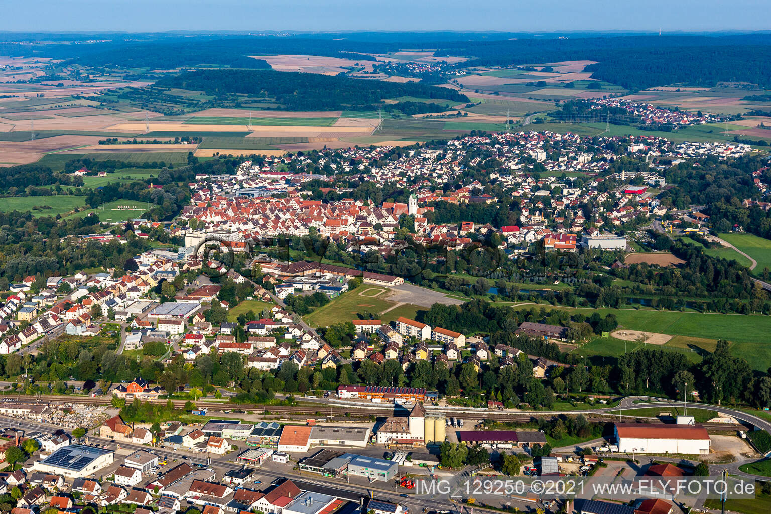 Riedlingen im Bundesland Baden-Württemberg, Deutschland von der Drohne aus gesehen