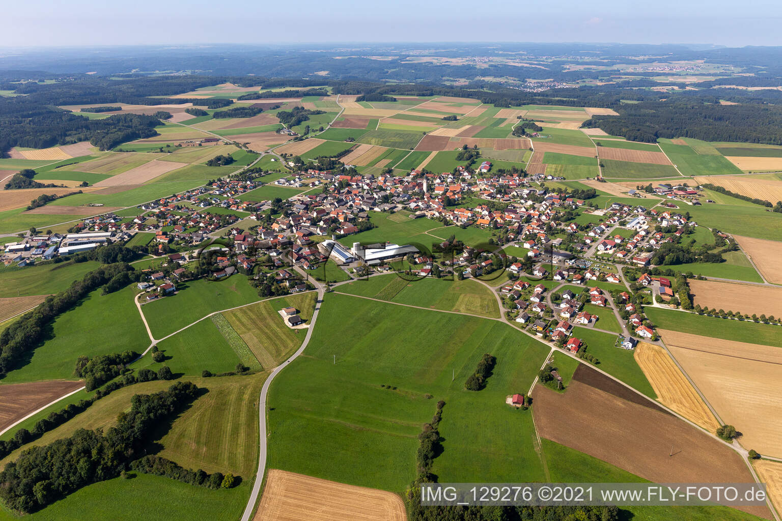 Luftbild von Hettingen im Bundesland Baden-Württemberg, Deutschland