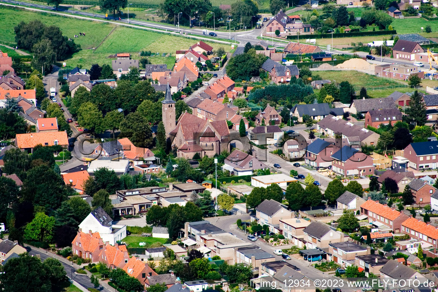 Luftaufnahme von De Voort im Bundesland Limburg, Niederlande