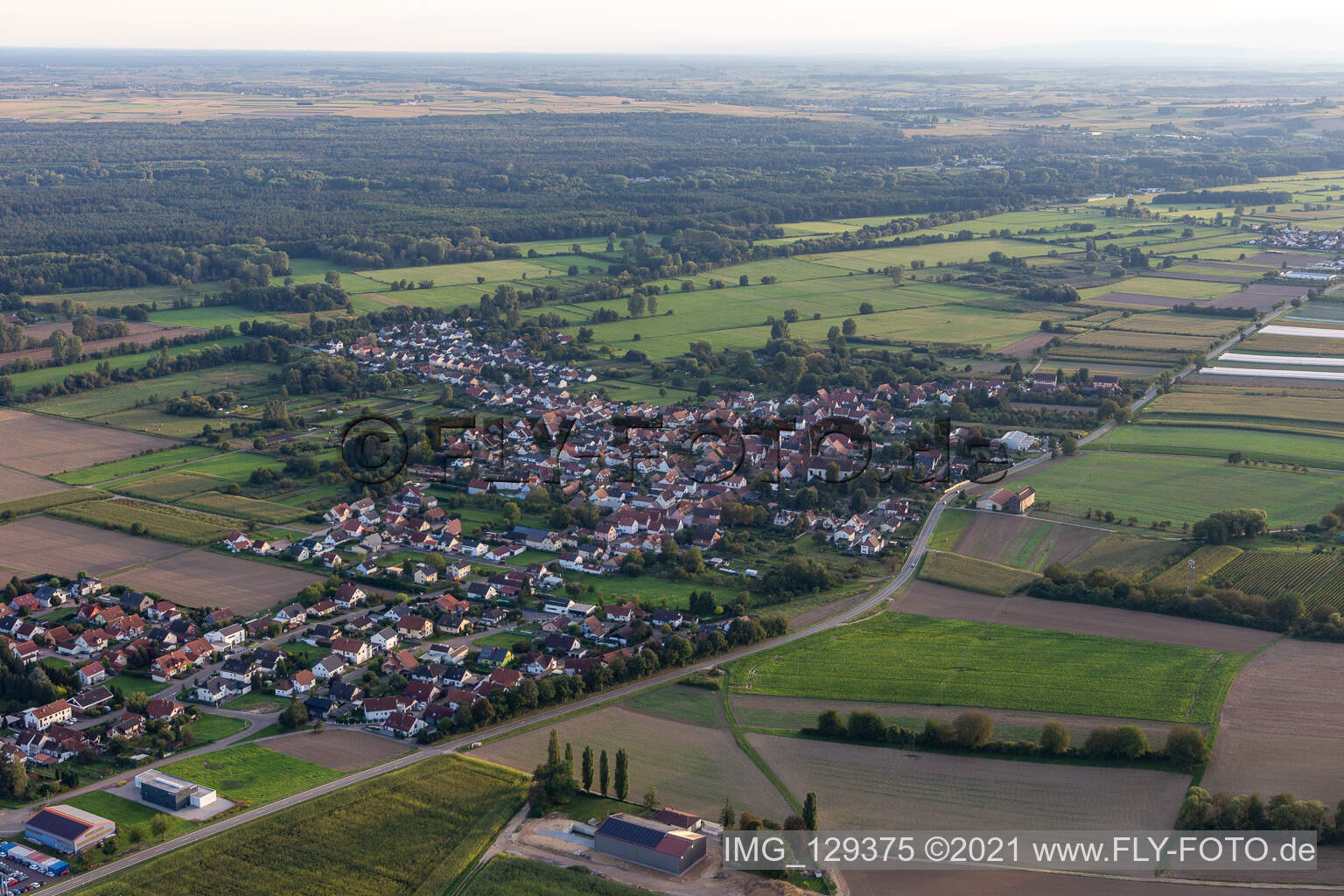 Luftbild von Kapsweyer im Bundesland Rheinland-Pfalz, Deutschland