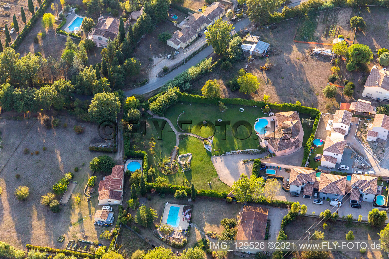 Luftbild von Montauroux im Bundesland Var, Frankreich