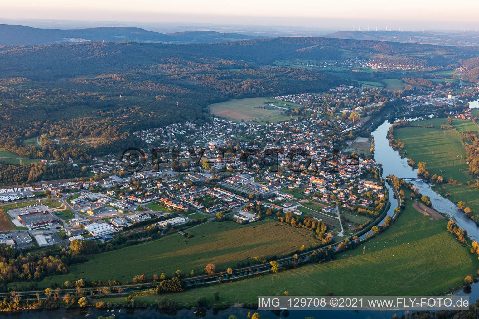 Luftbild von Roche-lez-Beaupré im Bundesland Doubs, Frankreich