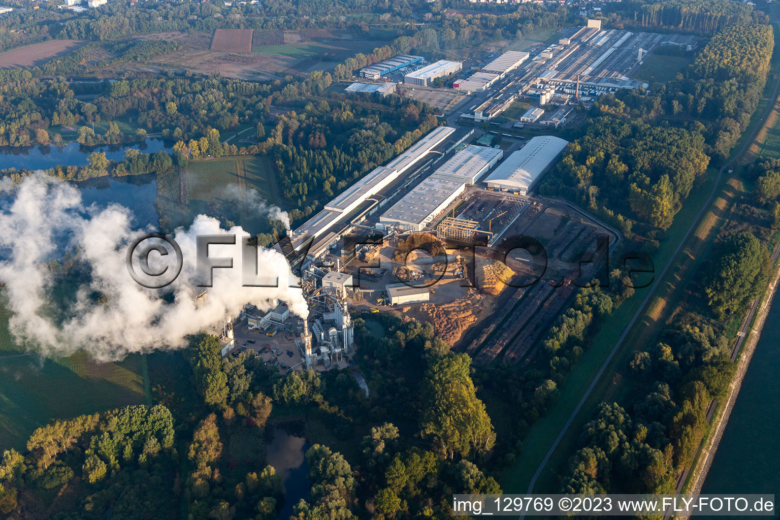 Luftaufnahme von Nolte Holzwerkstoff in Germersheim im Bundesland Rheinland-Pfalz, Deutschland