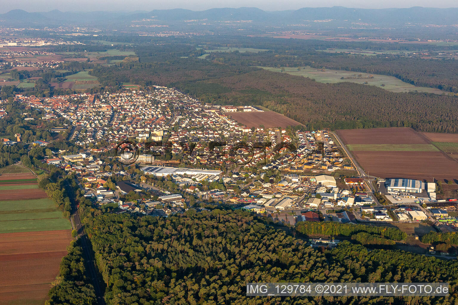 Gewerbegebiet Waldstückring in Bellheim im Bundesland Rheinland-Pfalz, Deutschland