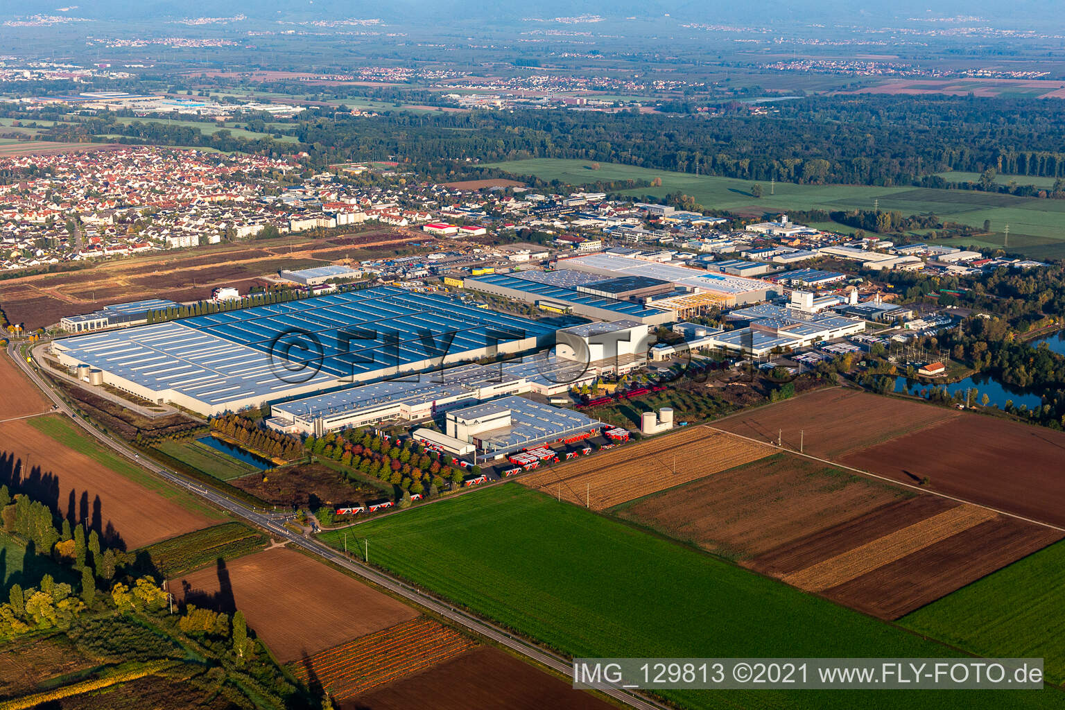 Industriegebiet Interpark in Offenbach an der Queich im Bundesland Rheinland-Pfalz, Deutschland
